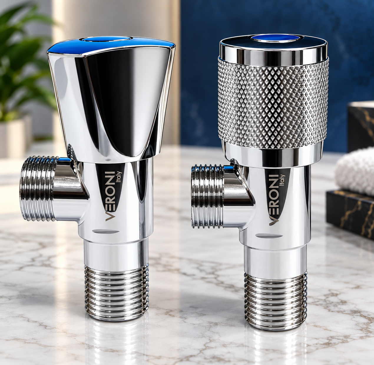 Original VERONI Italy chrome angle valve collection